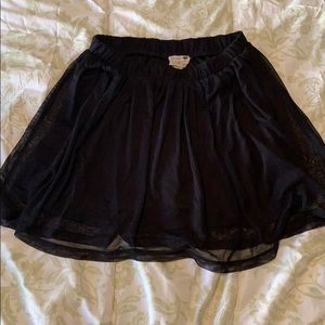 LA Hearts Black Mesh Overlay skirt